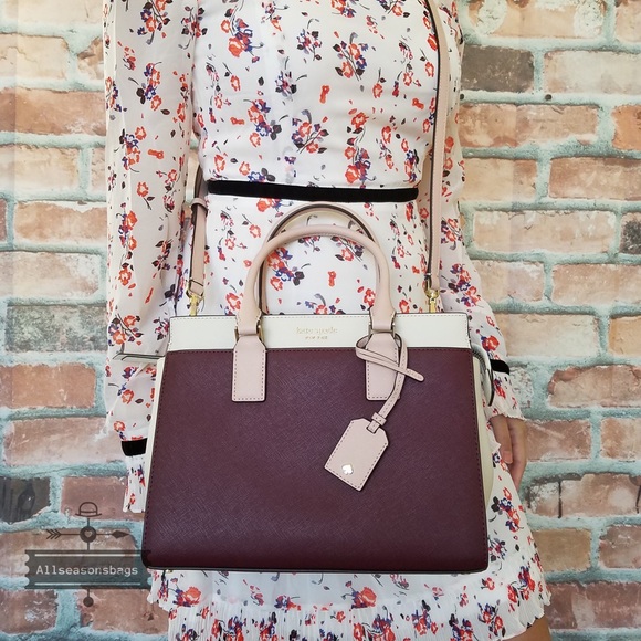 Cameron medium satchel kate spade cherrywood - Picture 5 of 8